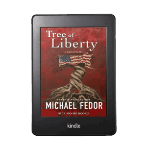 Book cover of "Tree of Liberty" by Michael Fedor, political thriller novel.